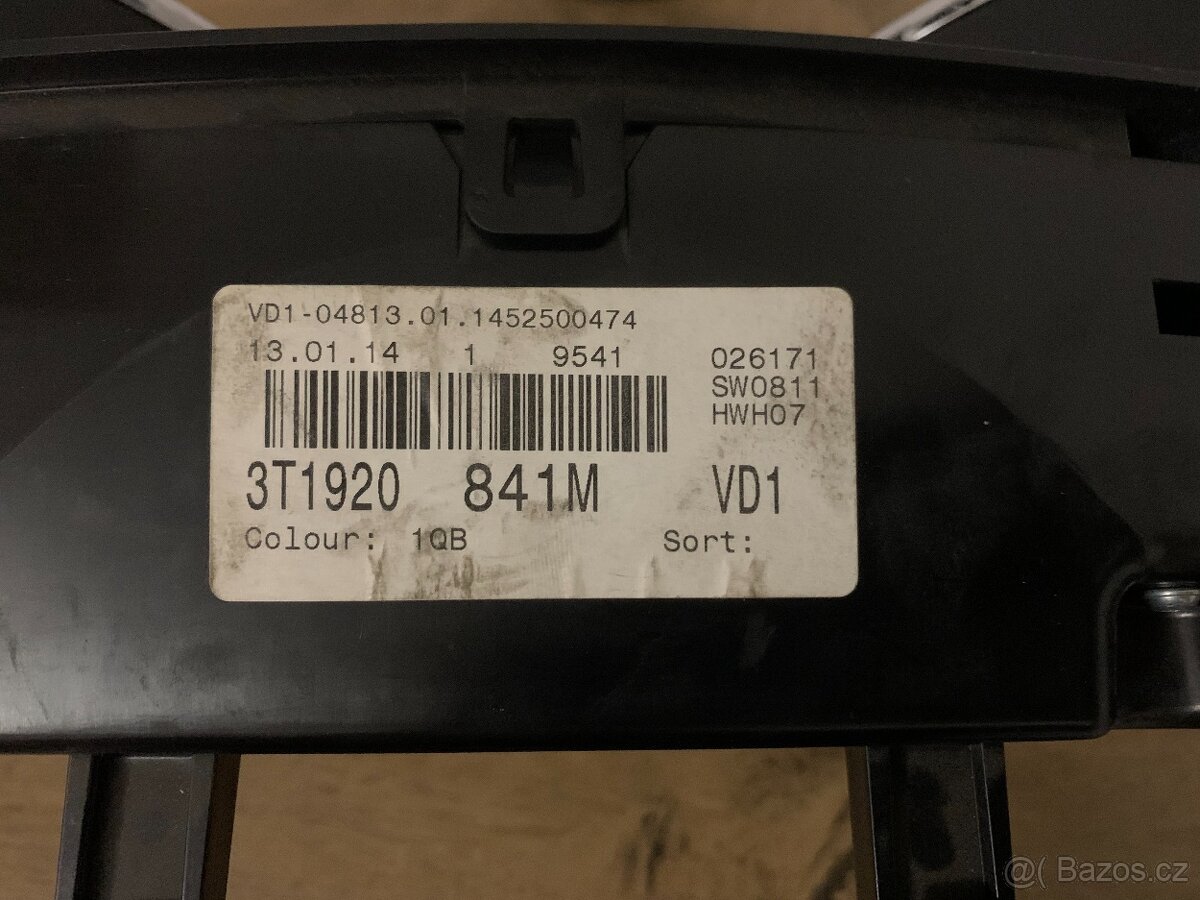 Budíky Superb 2 3T1920841M (maxidot) - 2