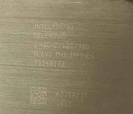 Intel® Celeron® procesor 2.40 GHz SL6VU - 2