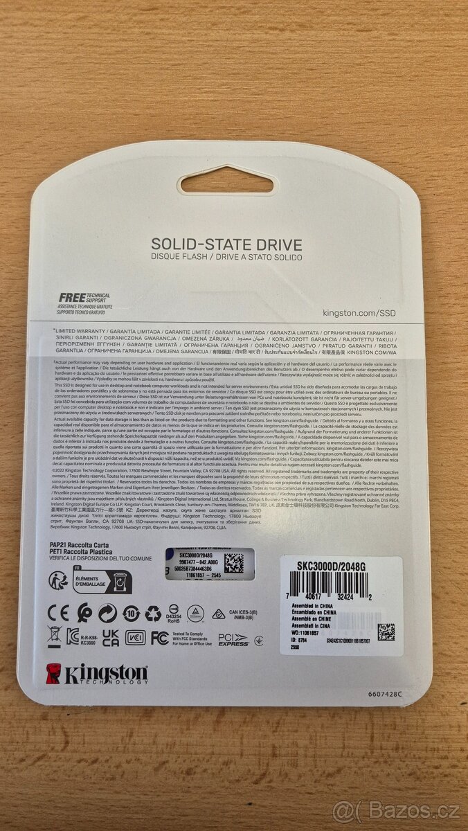 Kingston KC3000 2TB PCIe 4.0 4xNVMe - NOVÝ - 2