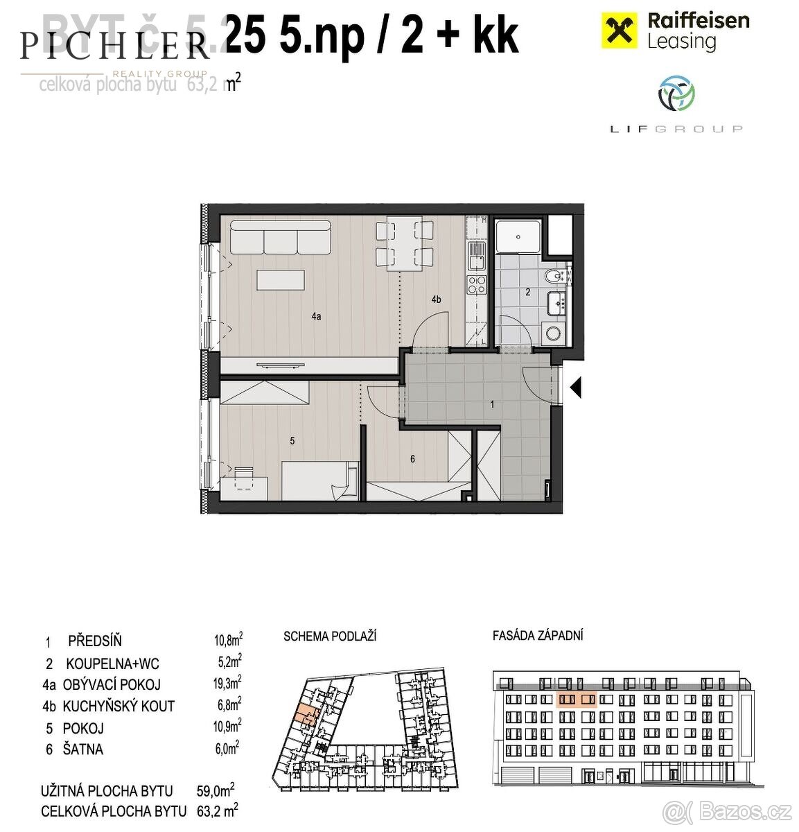 Prodej bytu 2+kk, 60,2 m², Plzeň - 2