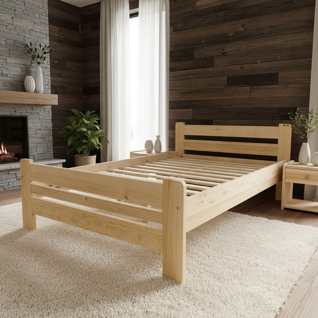 Prodám nové zvýšené masivní postele Pal 180x200cm - 2