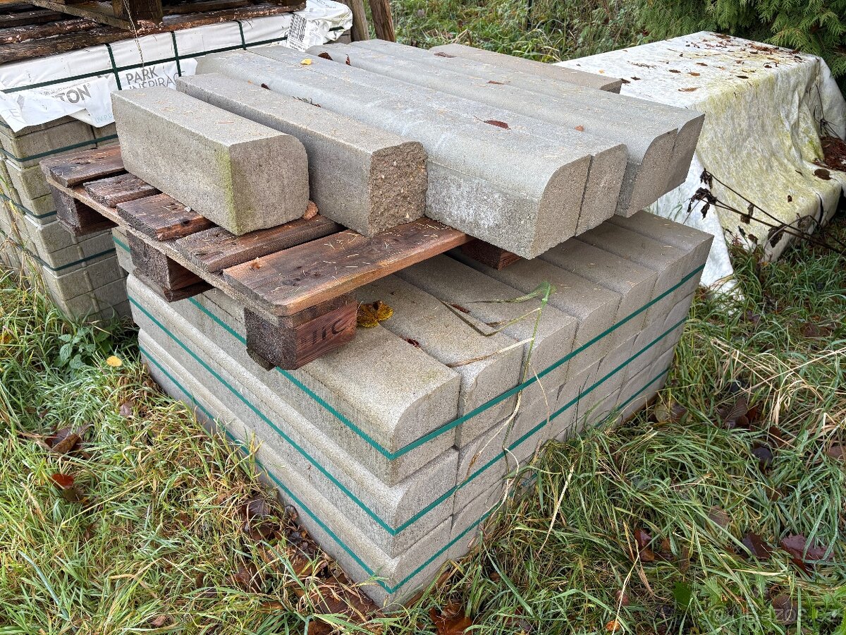 Prodám zámkovou dlažbu + obrubníky - 2