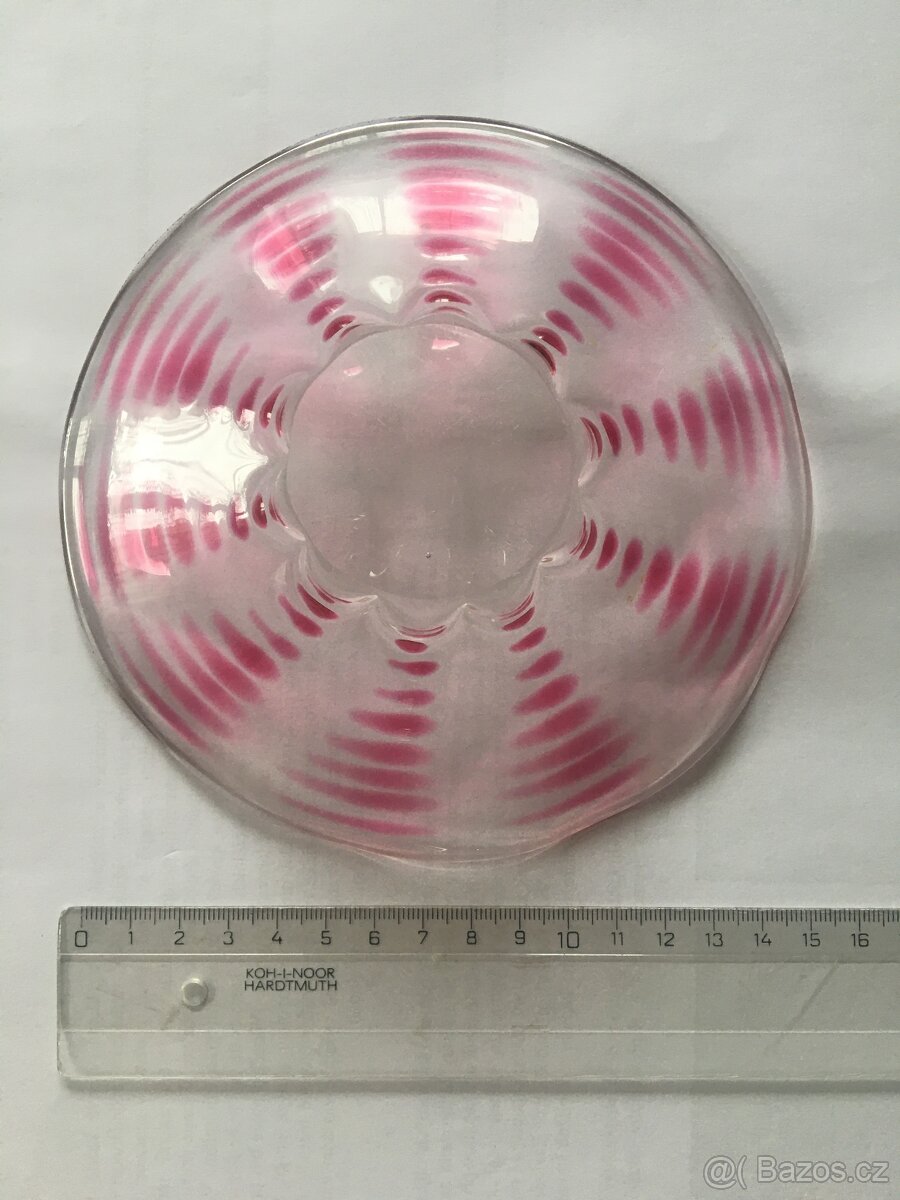 Retro miska hutní sklo - 2