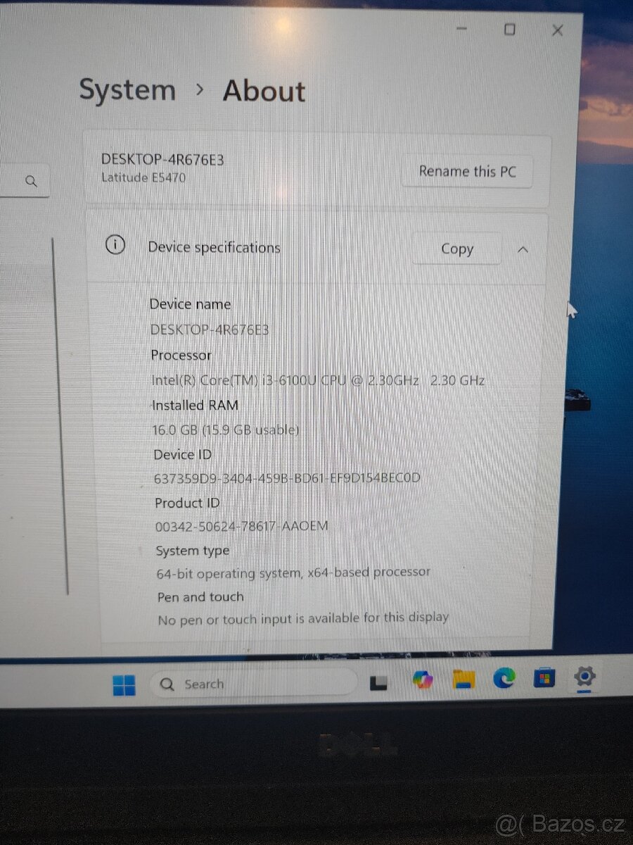 Notebook Dell latitude E5470 - 2