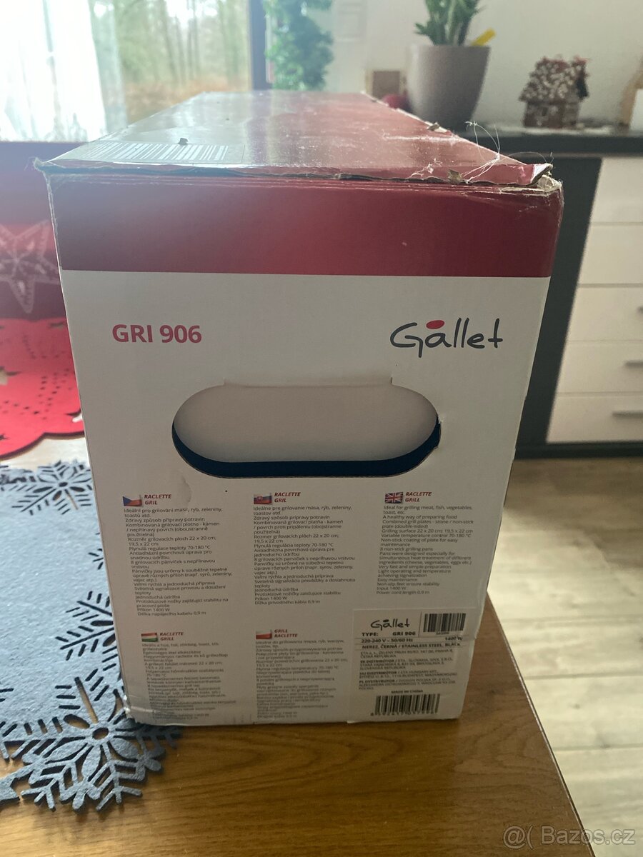 Raclette Grill GRI 906 - NOVÝ - 2