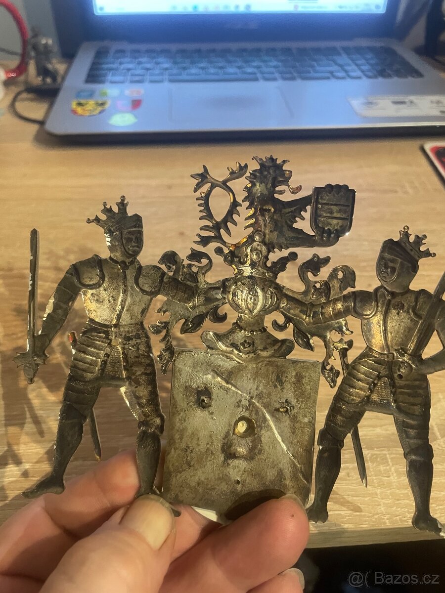 Starý velký odznak znak Budejovic - 2