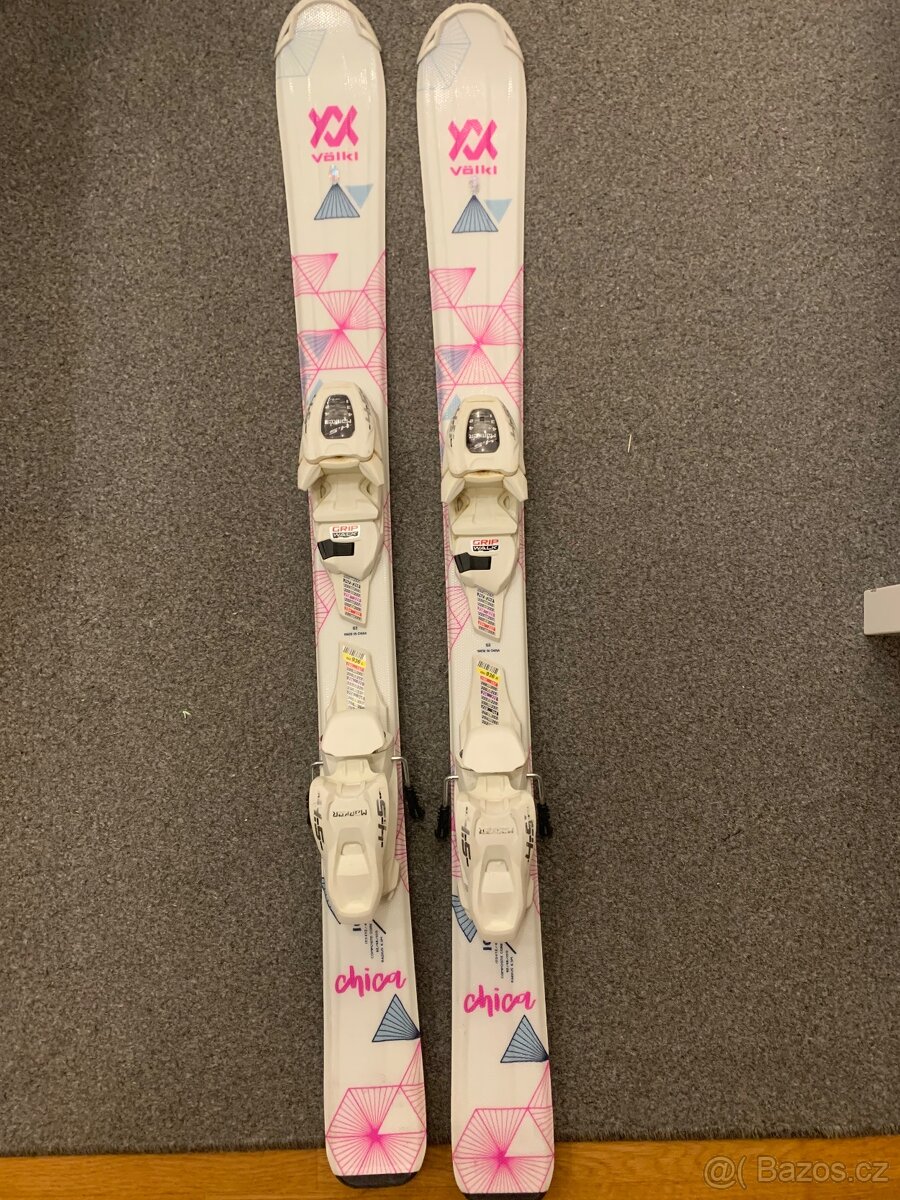 Lyže Volkl 100cm, Lyžaky 21,5cm - 2