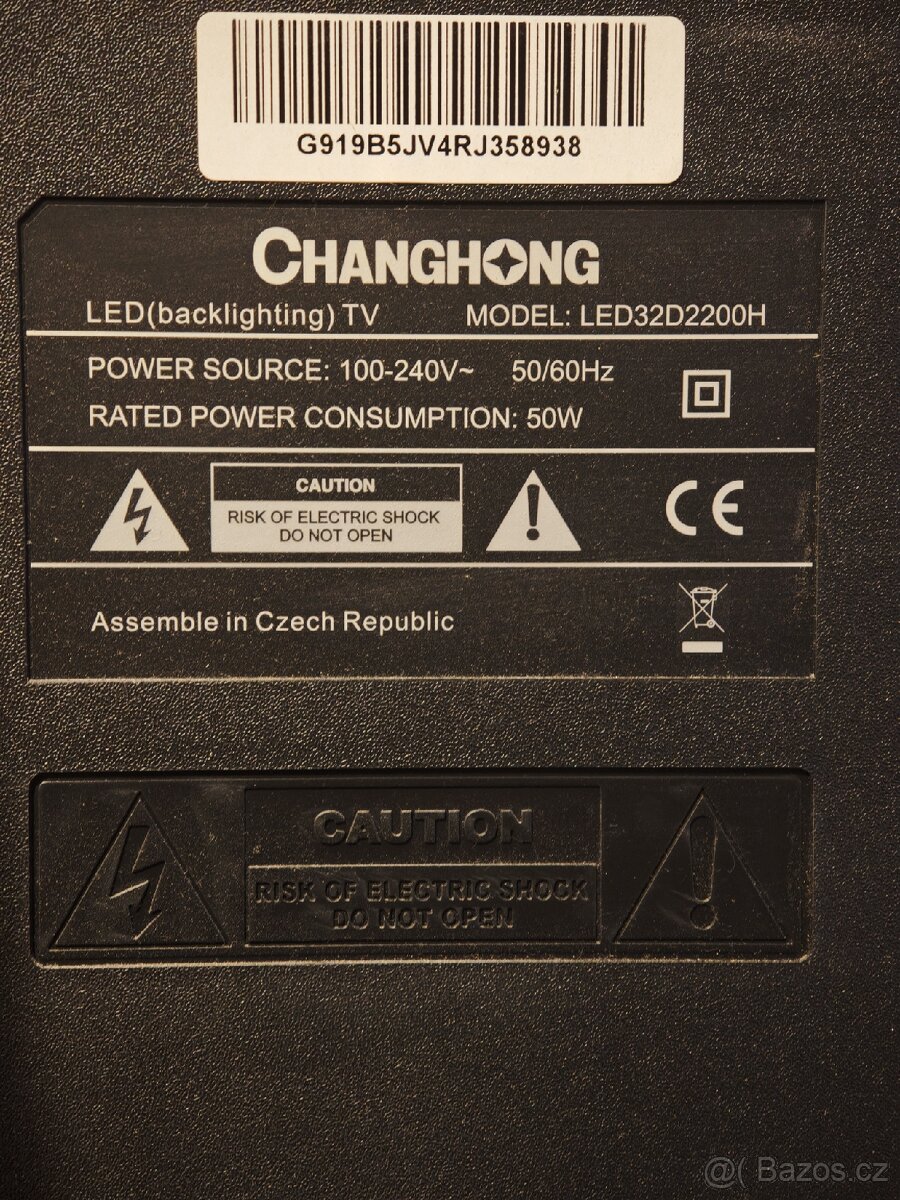 Led tv Changhong 32D2200h+ set top box - 2