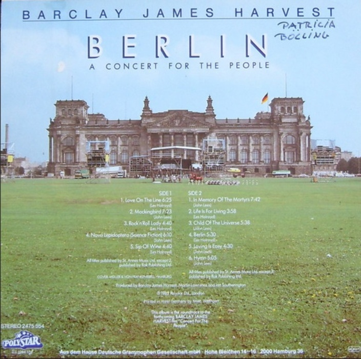 LP deska Barclay James Harvest - Berlin z r.1982/164/ - 2