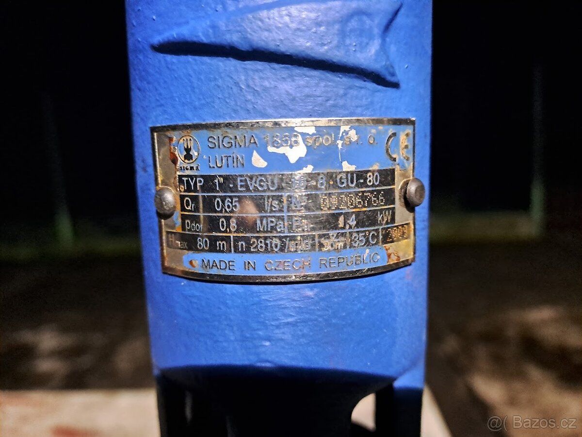 Ponorné čerpadlo - Sigma 1" EVGU - 2