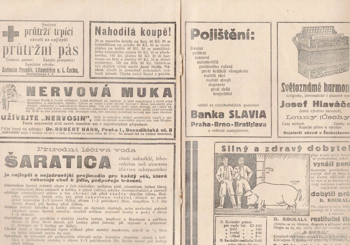 PRAŽSKÝ KALENDÁŘ (1933) - 2