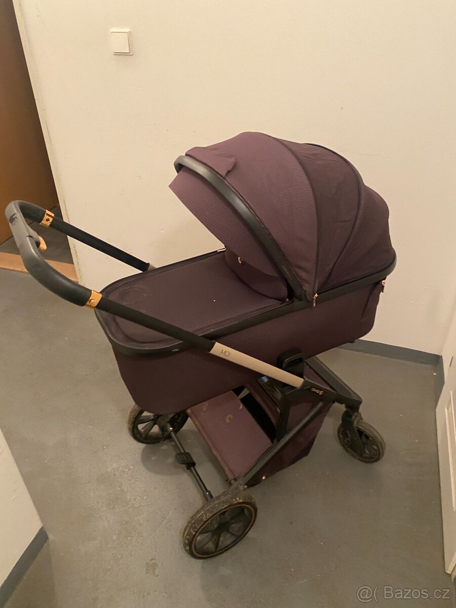 Kočárek Cavoe MOI 2v1 + nebourané vajíčko + výbava - 2