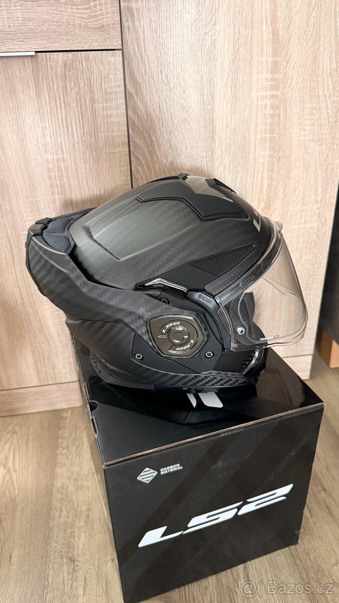 Celokarbonová překlápěcí přilba LS2 FF901 Advant X Solid Car - 2