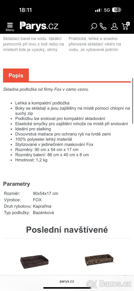 Podložka fox - 2