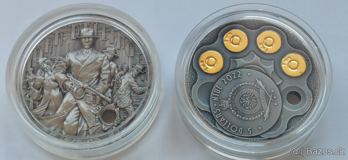 Kompletní sada Gangster - stříbrné mince. - 2