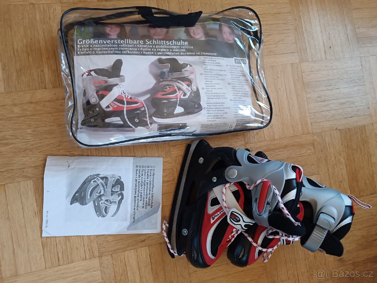 Dětské chlapecké brusle na led rostoucí velikost 30-33 - 2