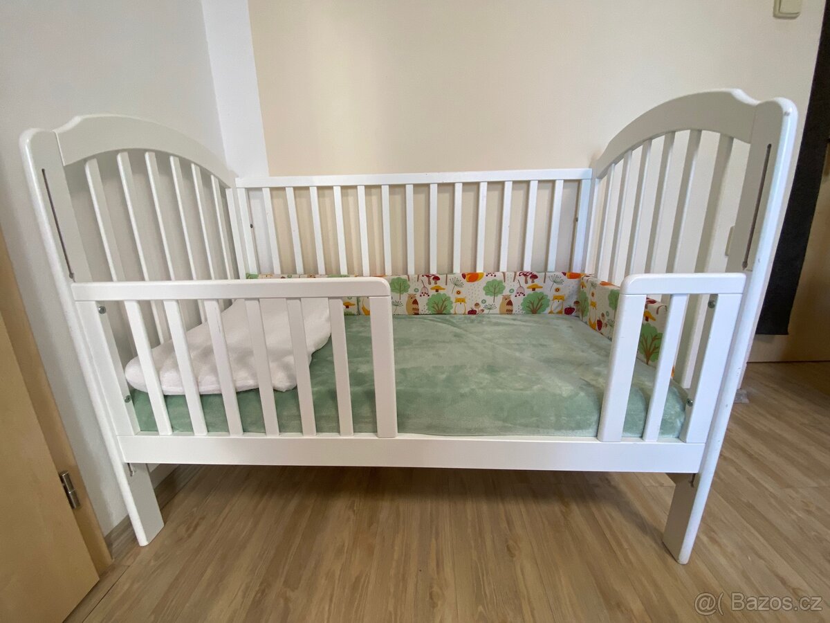 Dětská postýlka 120x60 2 v 1 vč. Matrace scarlett Agáta - 2