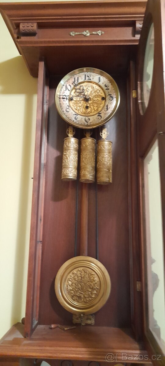 Nástěnné hodiny pendlovky trojzávažové čtvrťové - 2