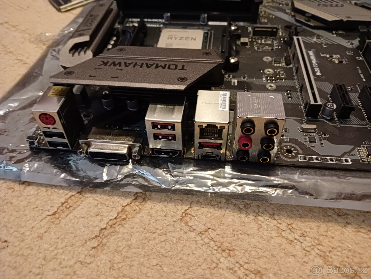 MB MSI B450 TOMAHAWK + CPU (6C/12T) + RAM, sock. AM4 - 2