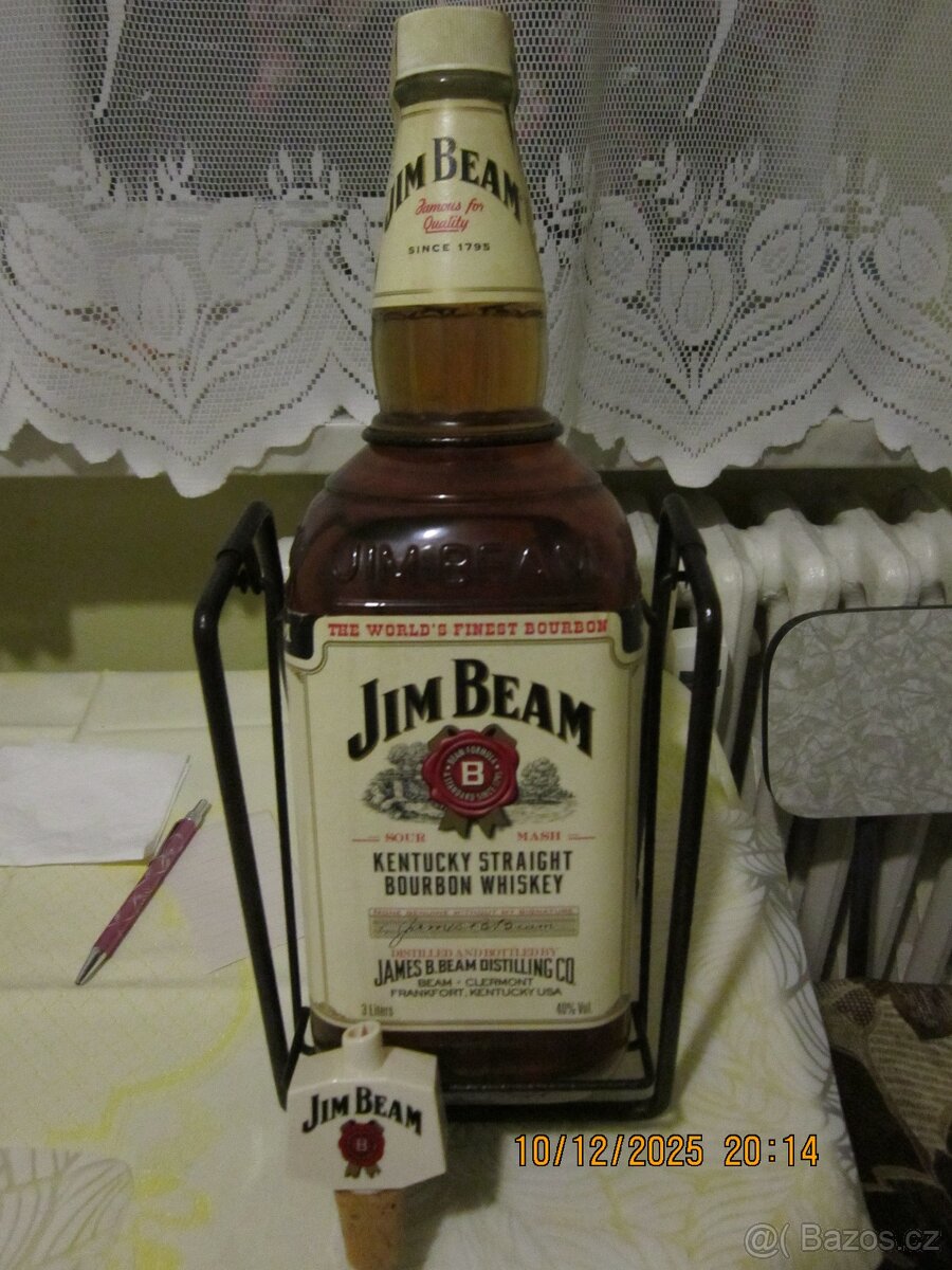 JIM BEAM BOURBON (KOLÉBKA) 40% 3,0L - 2