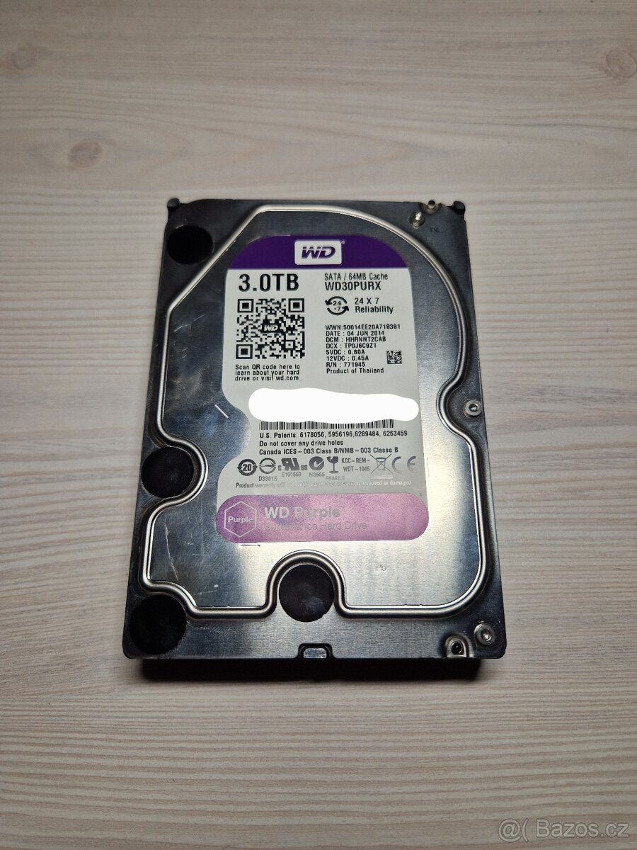 WD Purple 3TB HDD - 2