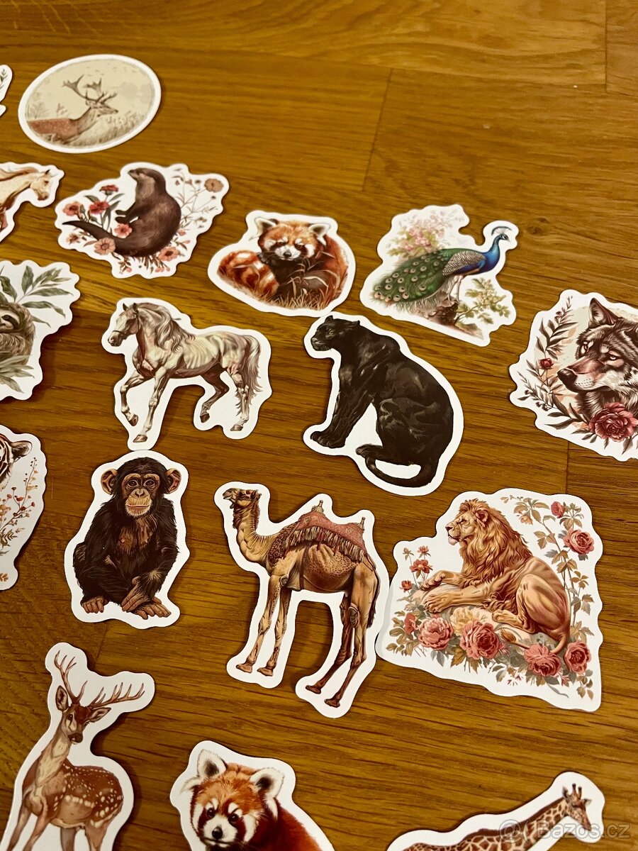 Sada samolepek zvířata zoo 50 ks - 2