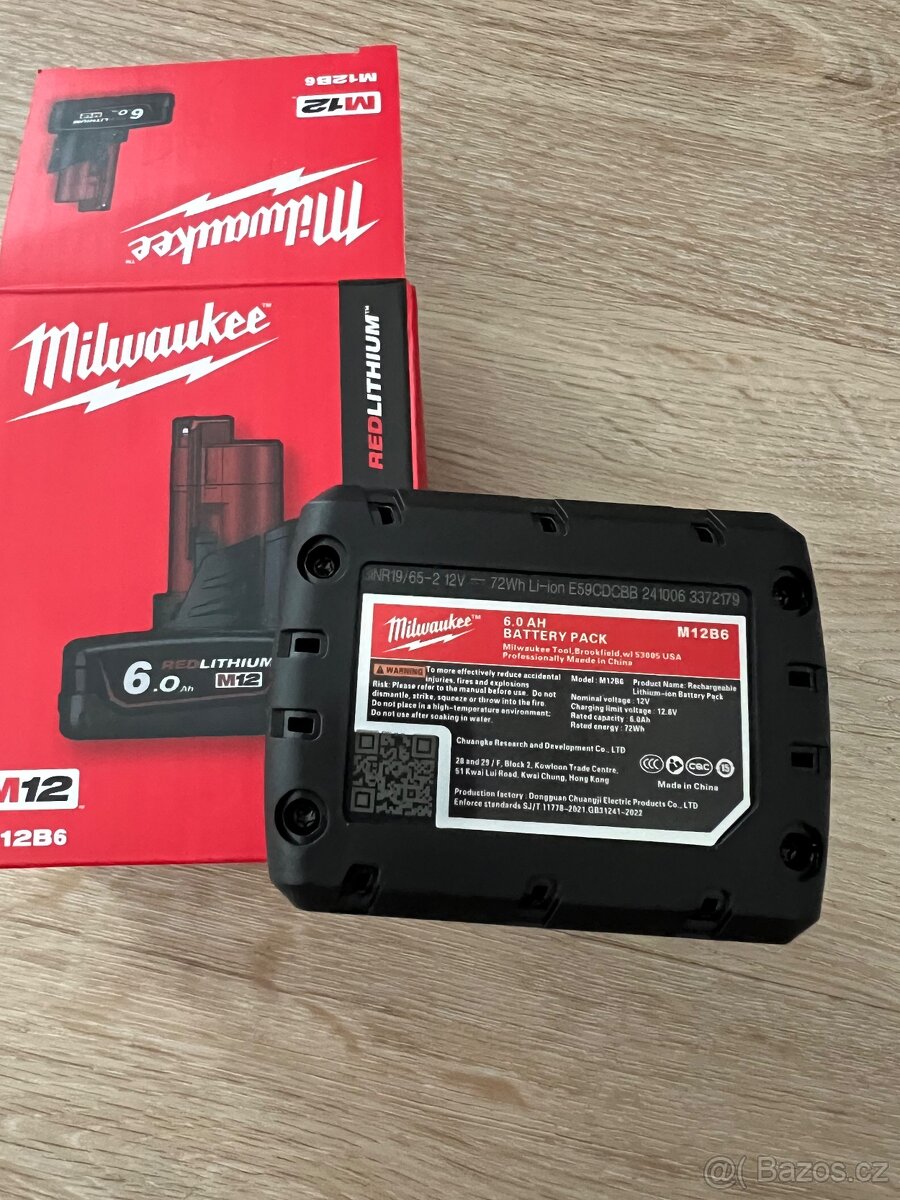 MILWAUKEE AKUMULÁTOR M12 B6 - 2
