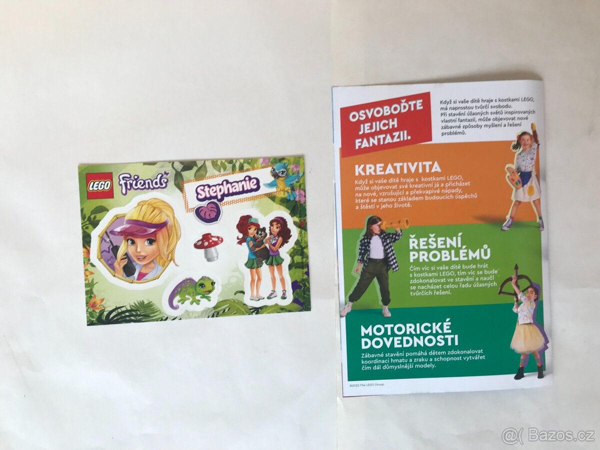 Lego samolepka Friends Stephanie Nová Nepoškozená, - 2