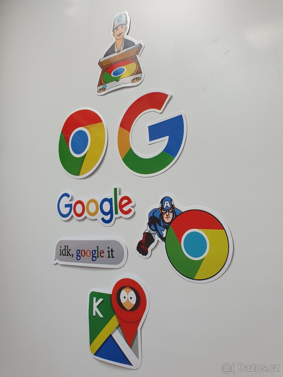 nálepky značky Google, mapy, Google Chrome, anime, captain a - 2