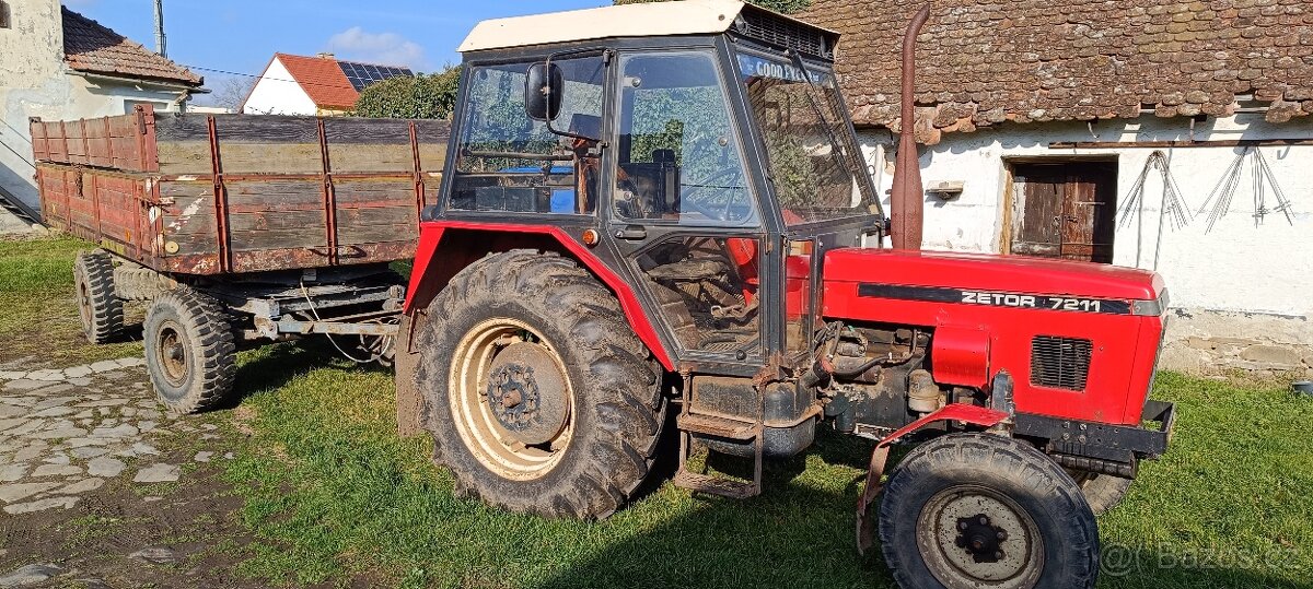 Zetor - 7211 + vlek - 2