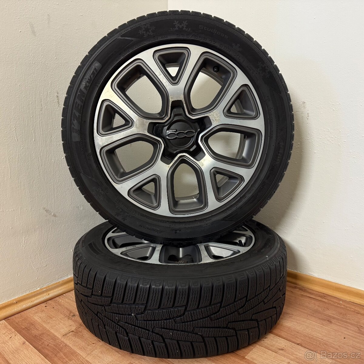 FIAT 500X 5x110 R17 ET40+ZIMNÍ 225/50R17 7,5/7mm - 2