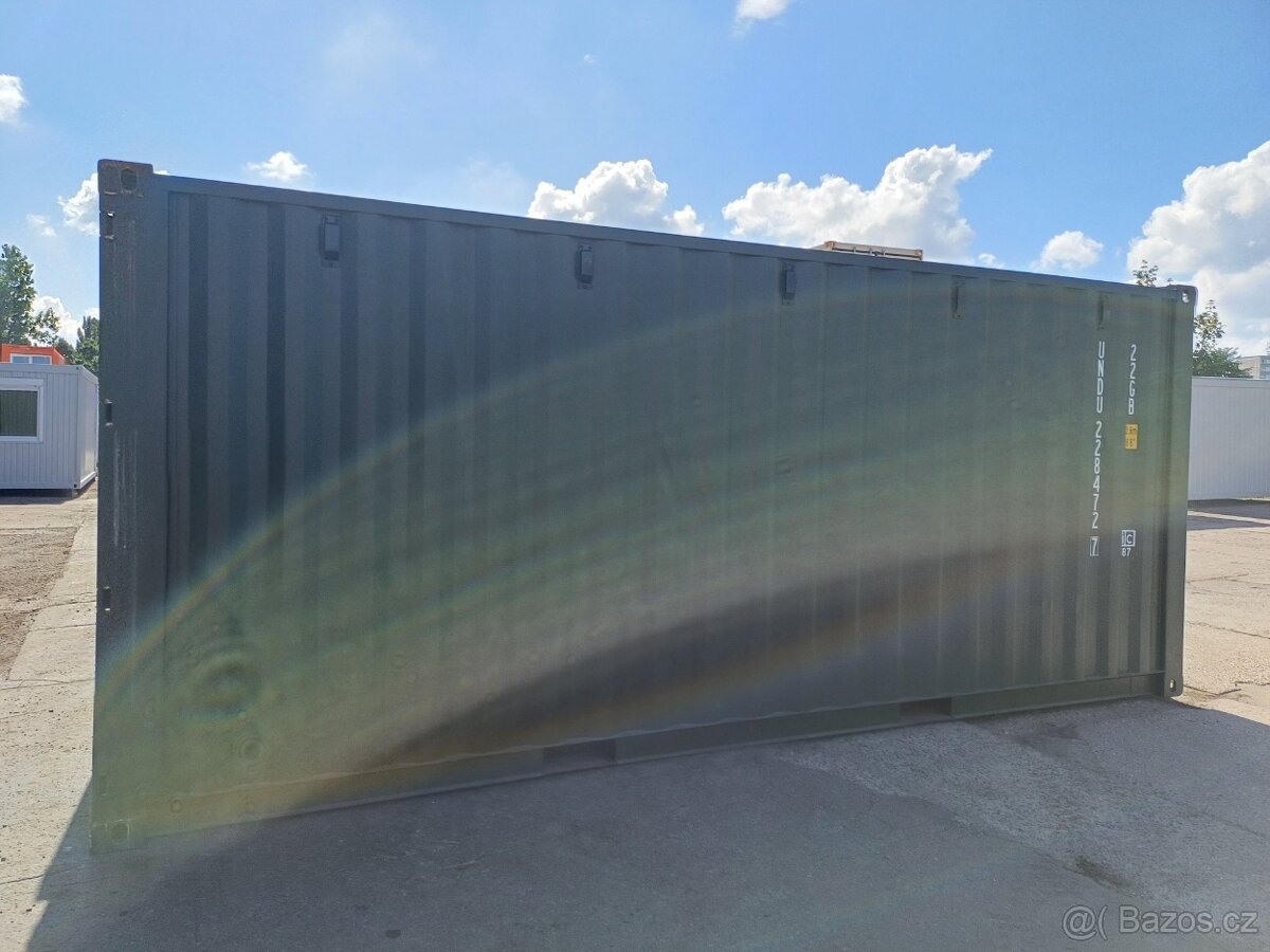 Lodní kontejner 20´ po první cestě, RAL 6007 - 2