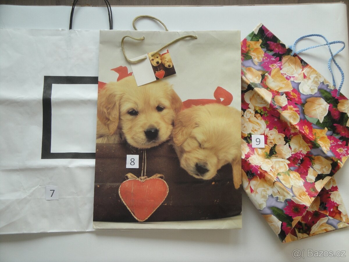 Papírové, dárkové, vánoční tašky SLEVA 50% - 2