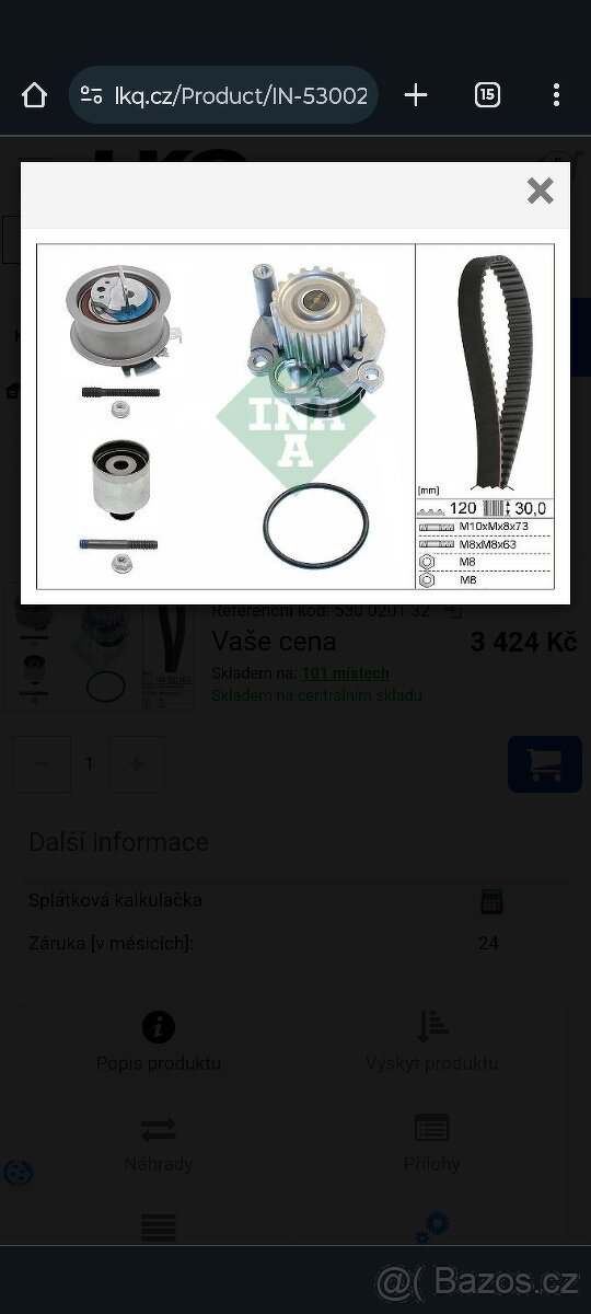 Sada rozvodu 1.9 TDI PD 85kW - 2