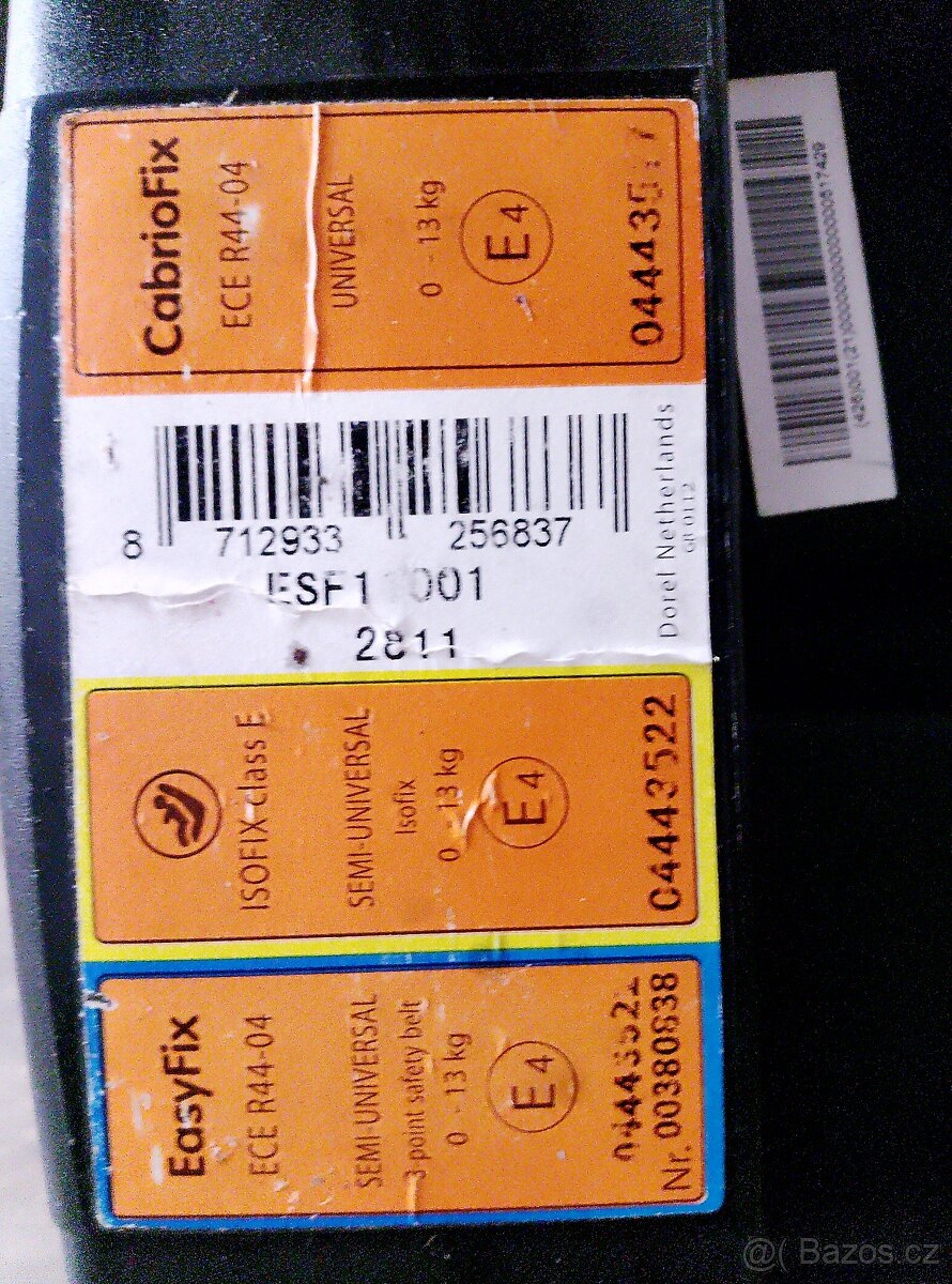 Maxi-cosi autosedačka(vajíčko) + izofix základna, stinitko - 2