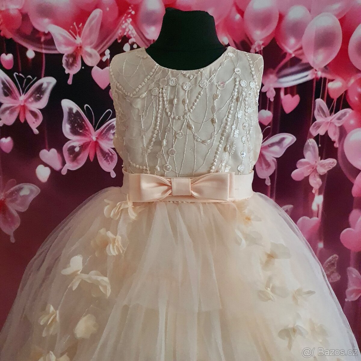 Dětské slavnostní asymetrické šaty - 2