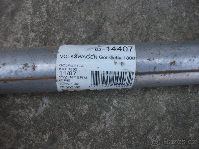 vw golf 2 /jetta 1,8 výfuk - 2