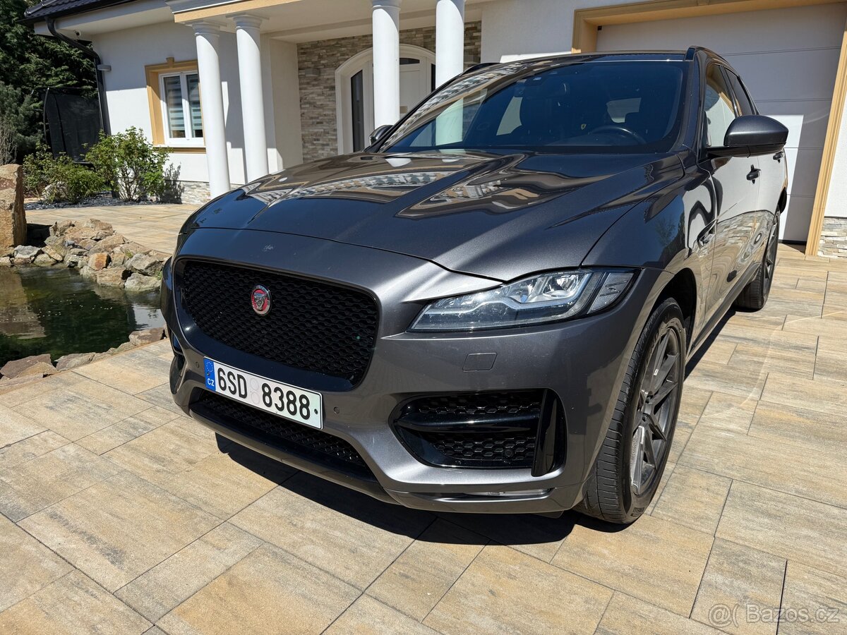 JAGUAR F-PACE 30dAWD, 2016,222tis km, servis - 2