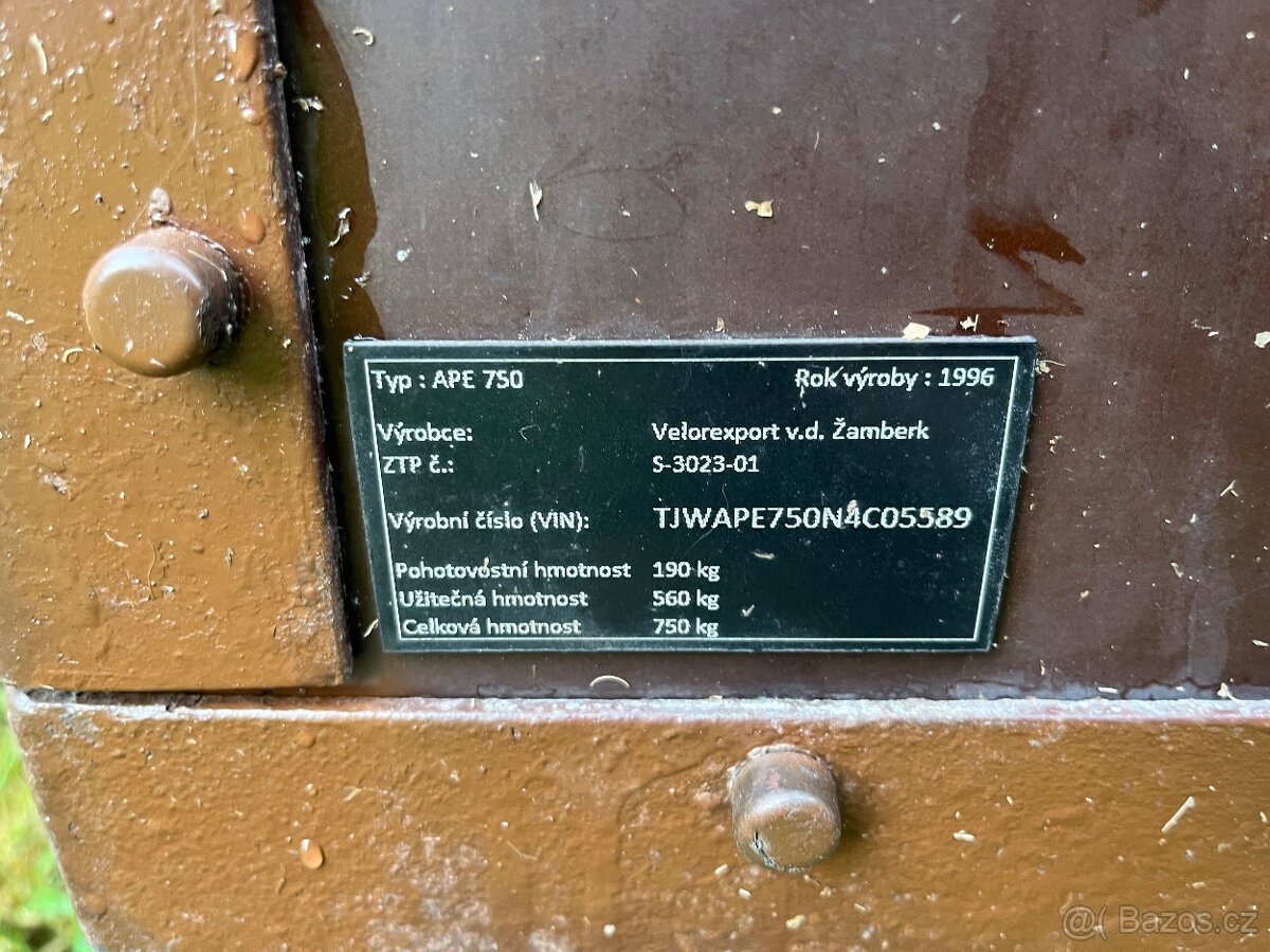 Přívěs Velorex do 750 Kg - 2