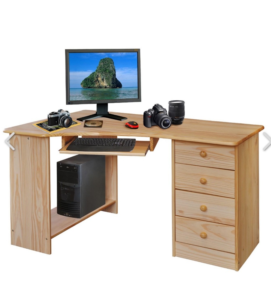 PC stůl rohový 8846 lakovaný - 2