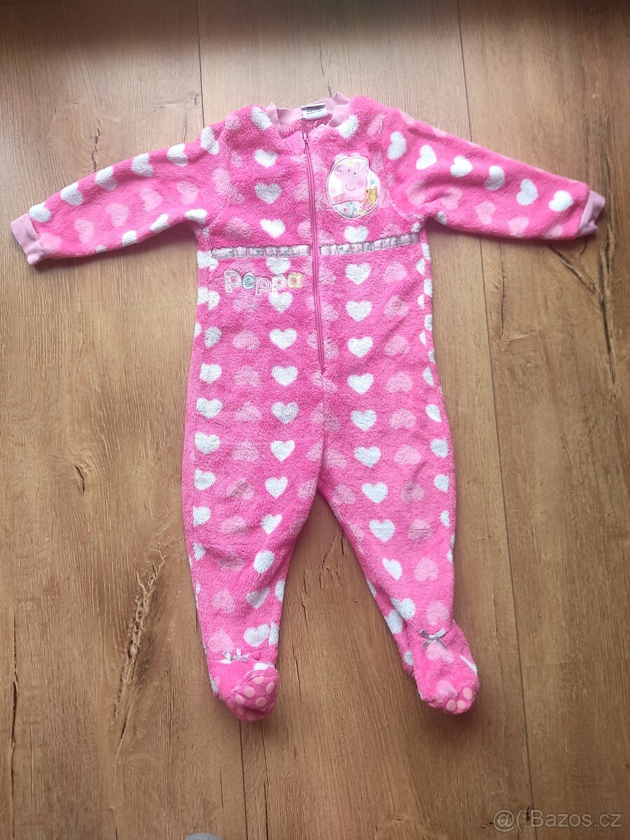 Fleecovy overal Peppa Pig vel. 80 - 2