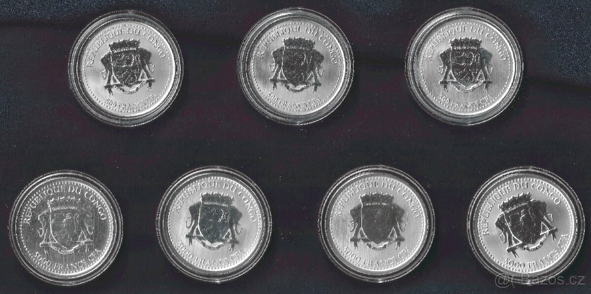 Stříbrná investiční mince Kongo Gorila 1OZ - 2