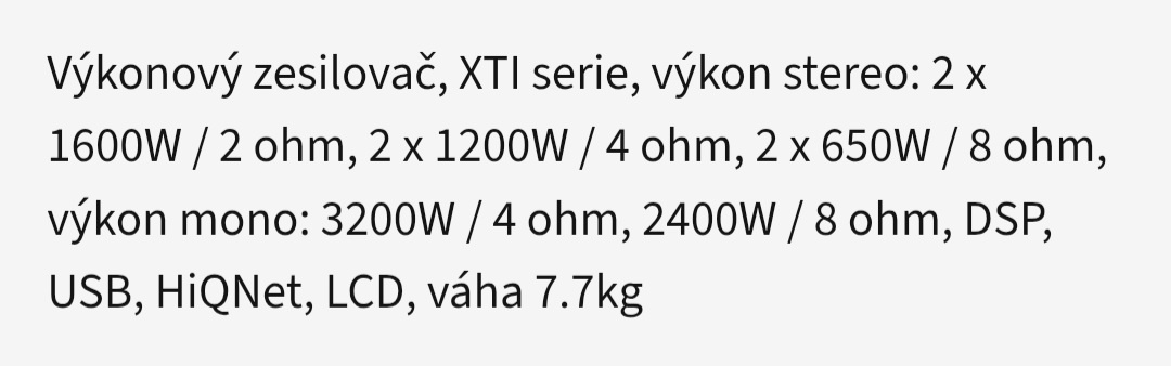 Zesilováč crown xti 4000 - 2