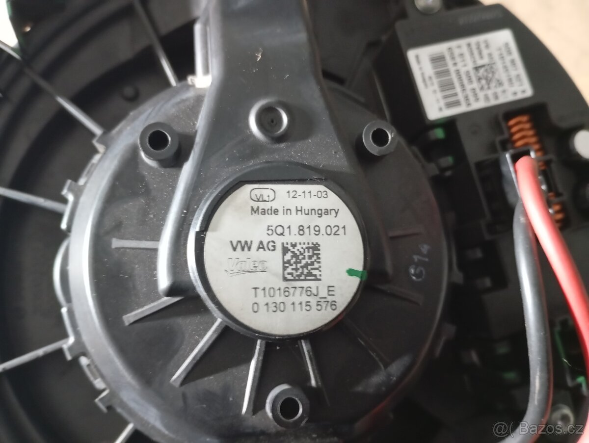 Octavia III - ventilátor topení - 2