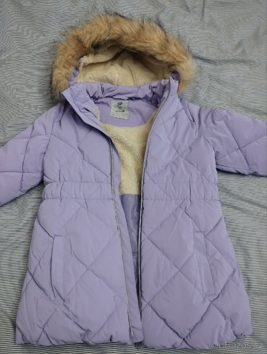 Dívčí zimní bunda 122 nová - 2