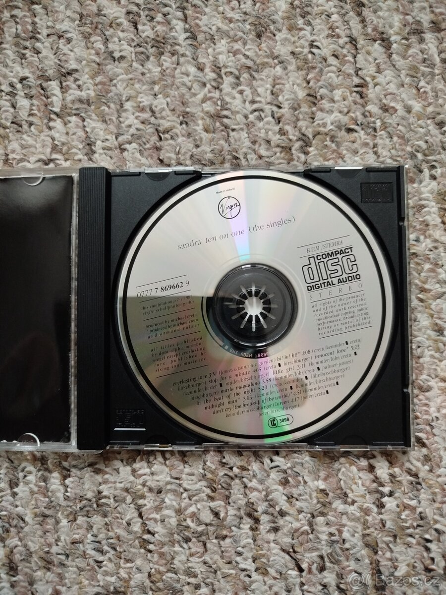 CD Sandra - Ten on one singles - 2