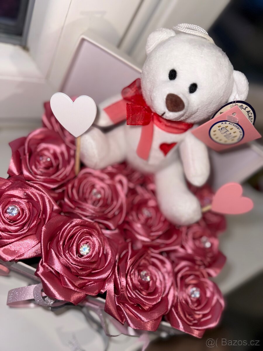 Růže ze stuh box🌹 - 2