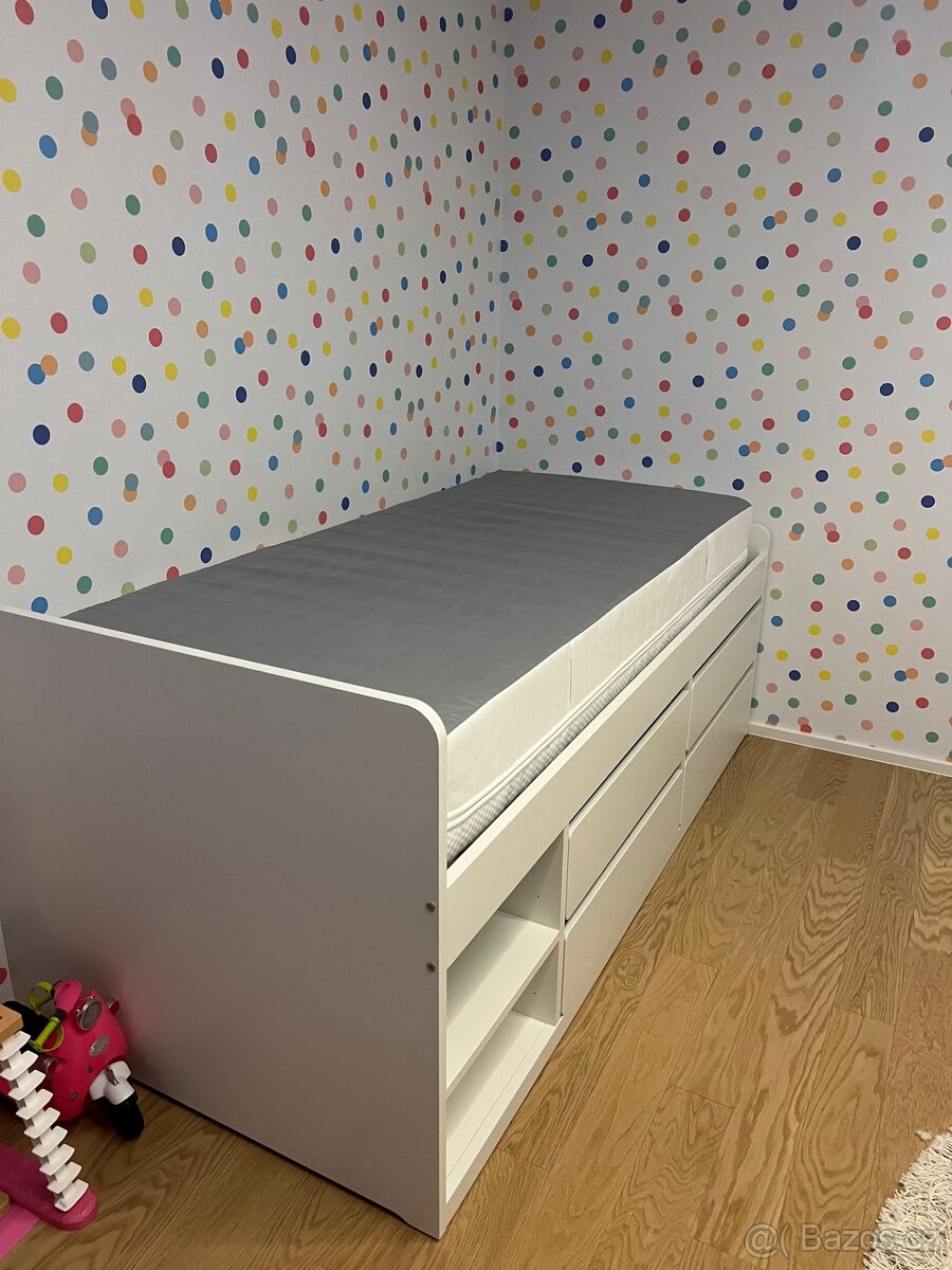 IKEA postel + matrace, top stav - 2