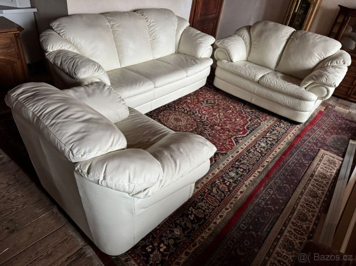 Kožená sedací souprava 3+2+1,5834 - 2