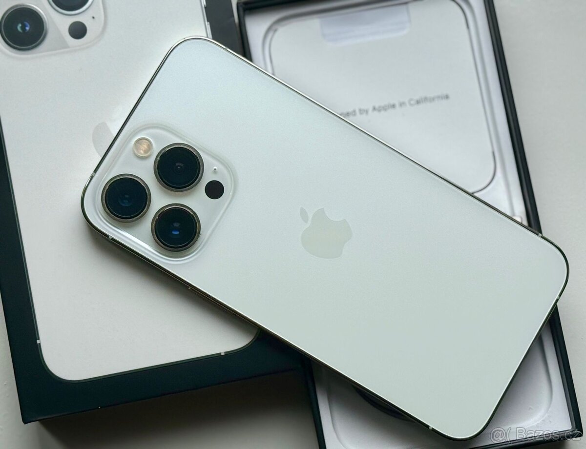 iPhone 13 Pro Max Silver BATERIE 100% TOP - 2